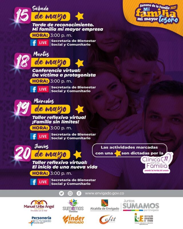 Envigado celebra a la familia durante una semana