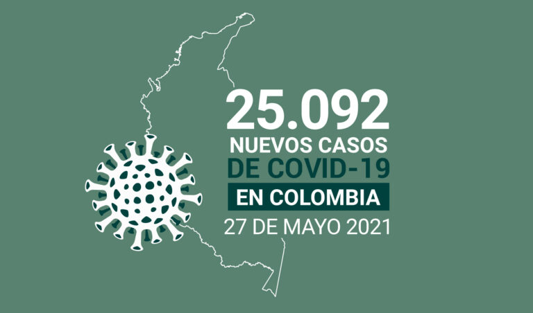 25.092, la cifra más alta de contagios de COVID19 en Colombia hasta el momento