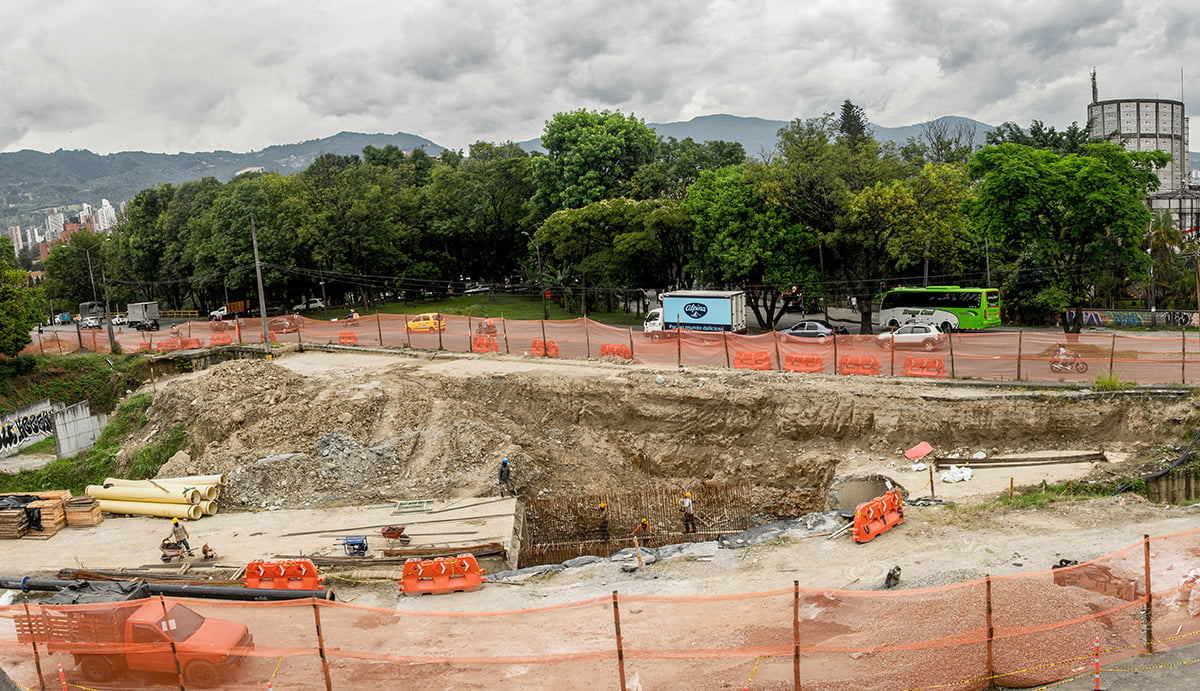 Obras de Metroplús en la 12 sur, a toda máquina