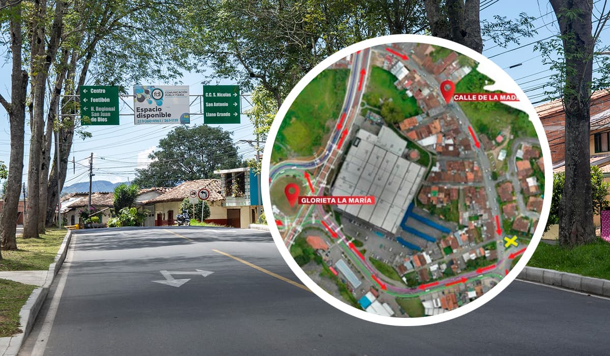 Cambios viales en el municipio de Rionegro