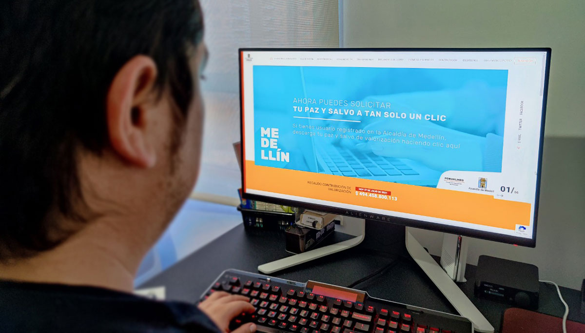 ¿Cómo sacar en Medellín el paz y salvo de valorización digitalmente?