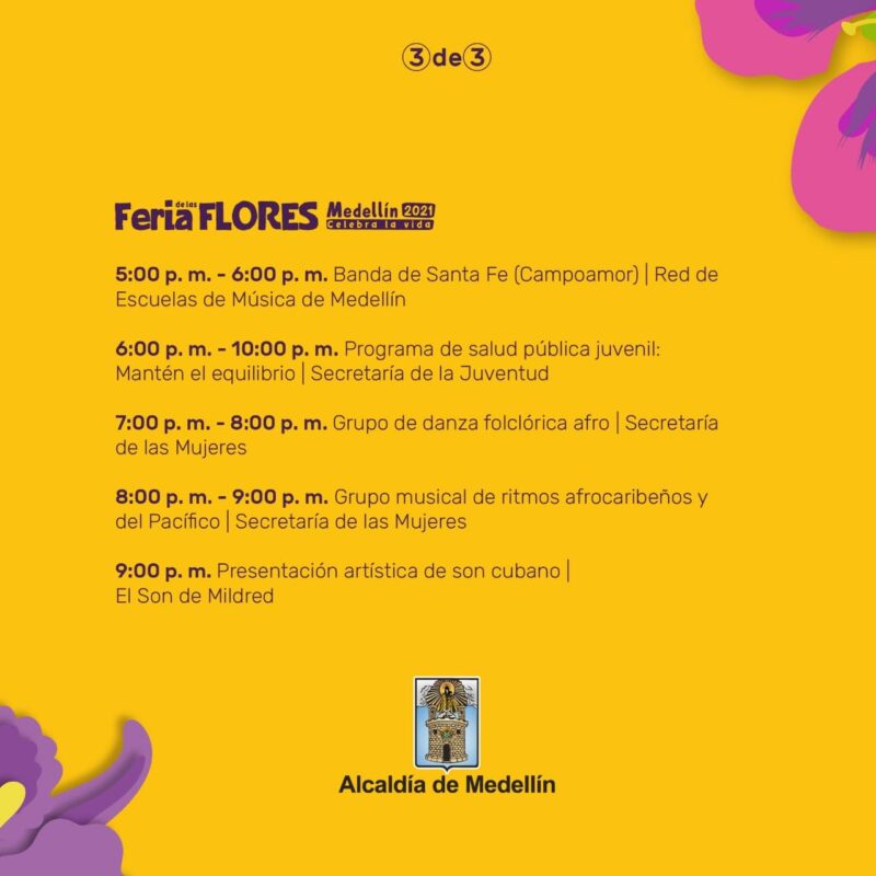 Feria de las Flores llega al parque El Poblado