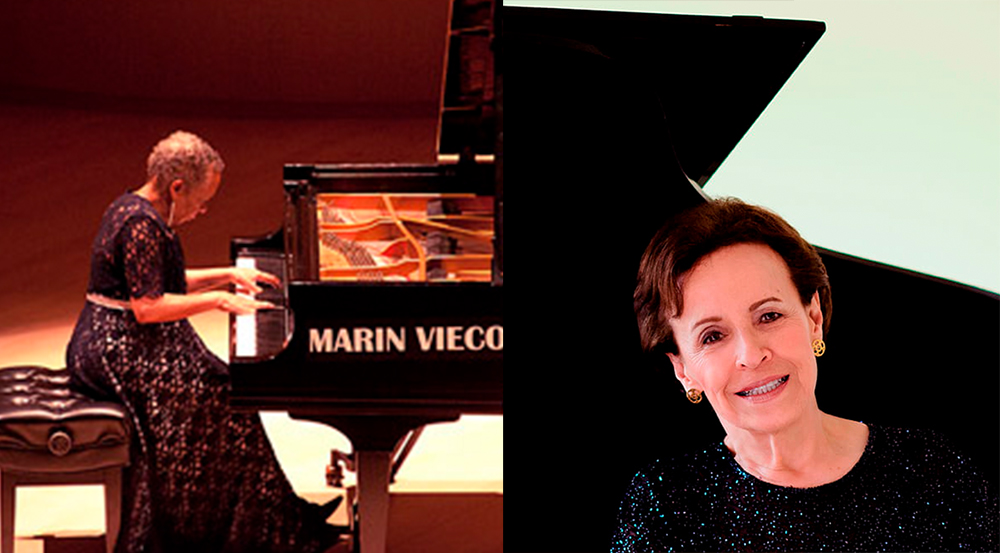 Teresita Gómez y Blanca Uribe en el Teatro Metropolitano