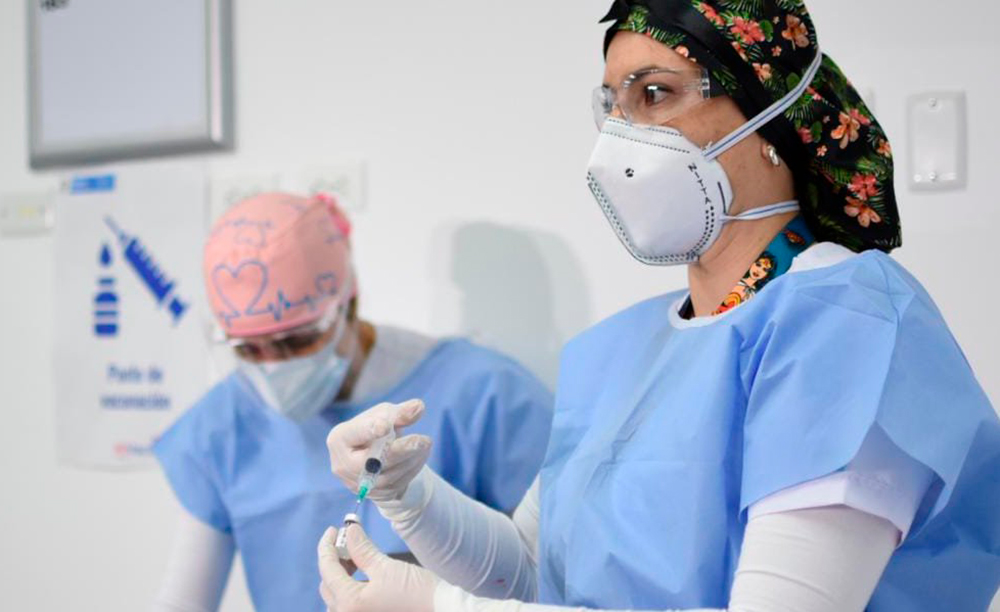 Contra COVID19 se han aplicado en Colombia
