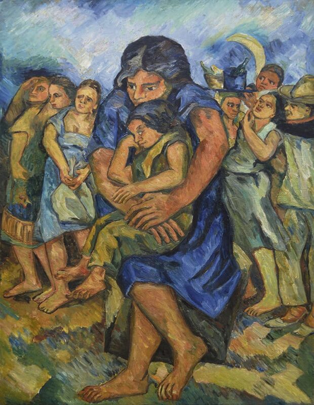 Obra de Pedro Nel Gómez “Éxodo campesino”