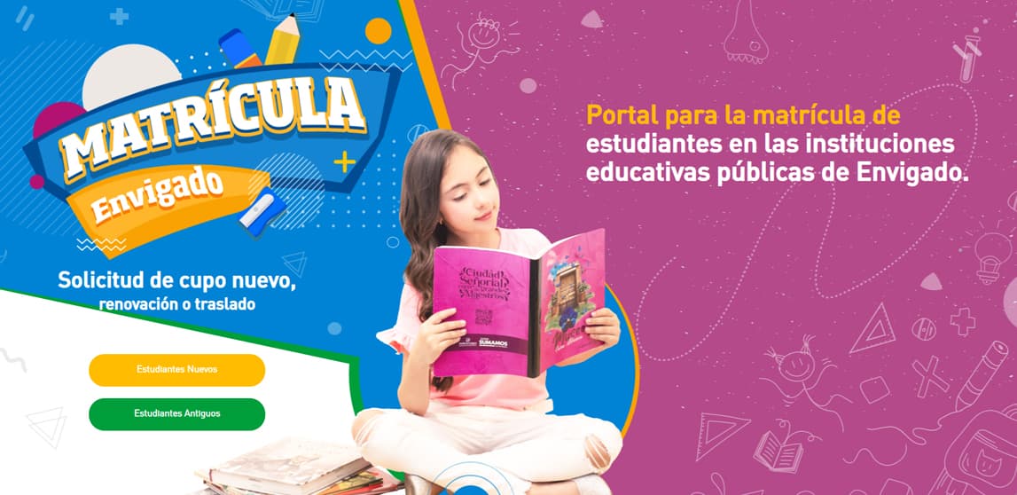 Estudiantes de instituciones públicas de Envigado se pueden matricular en línea