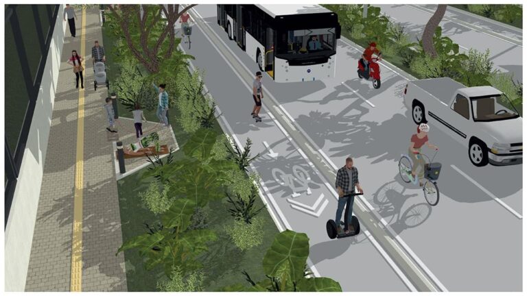 La ciclorruta de la avenida Las Vegas seguirá al sur por ambos costados