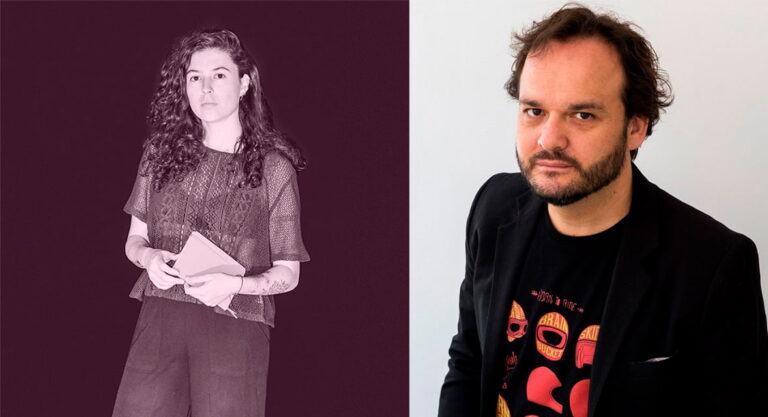 Los escritores Juan Cárdenas y Lina Parra hablan en libros Antimateria