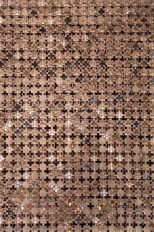 En la galería La Balsa, obra de Juliana Correa, en técnica mixta. Foto cortesía La Balsa.