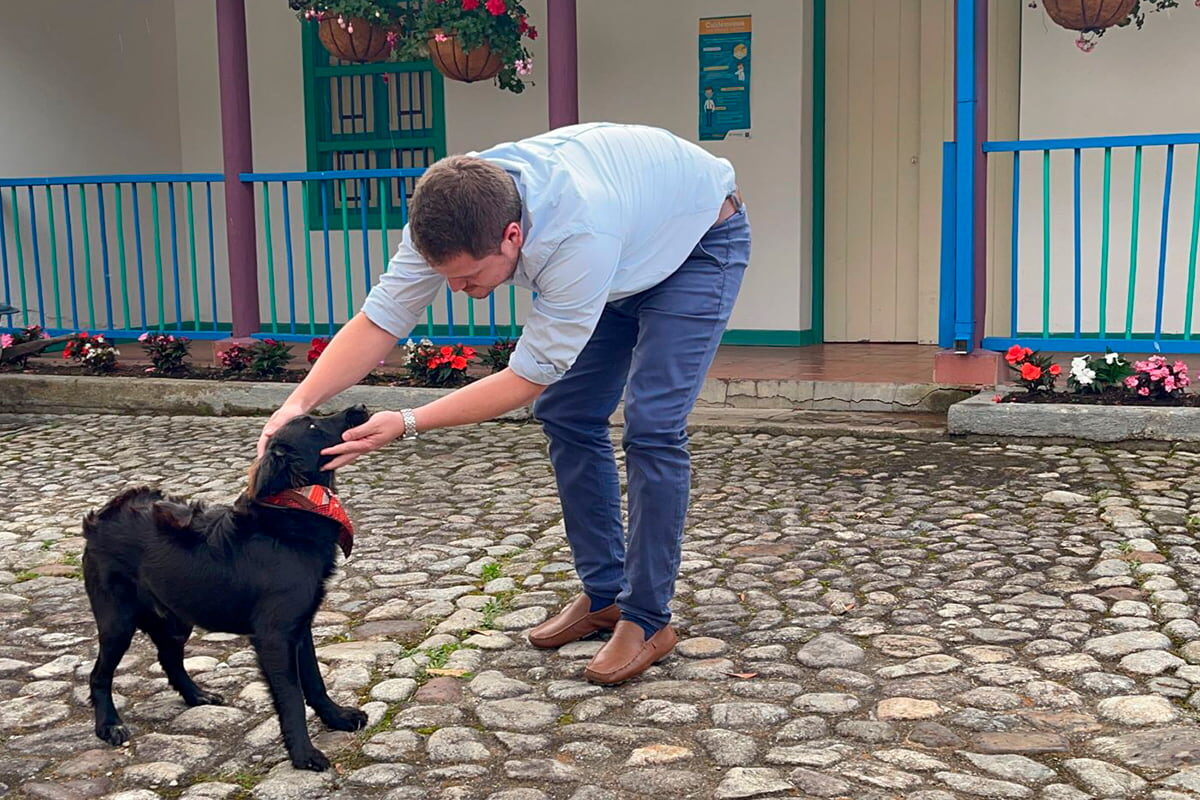 Tambo, el perro guardián del Parque Ambiental Los Tambos en La Ceja (Antioquia)
