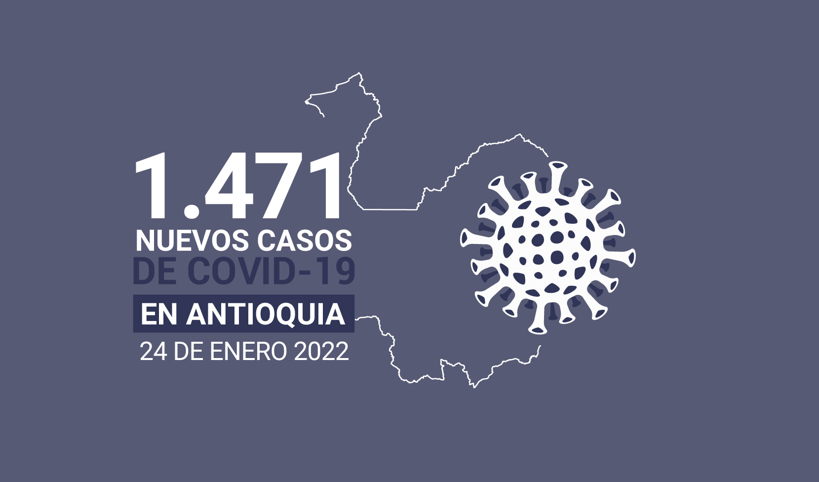 Casos de COVID19 en Antioquia este lunes 24 de enero