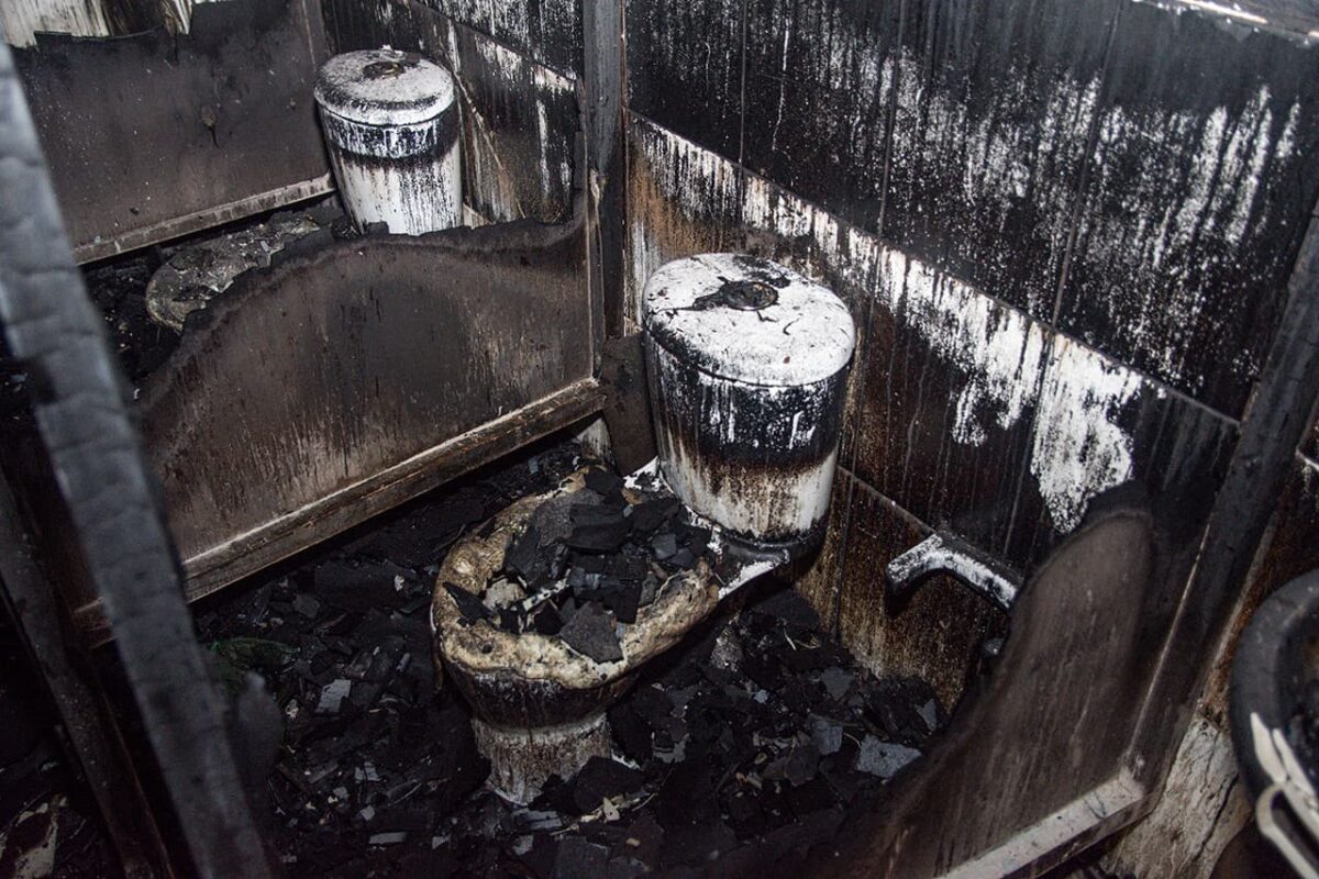 incendio en la Corporación Casa de María y el Niñ
