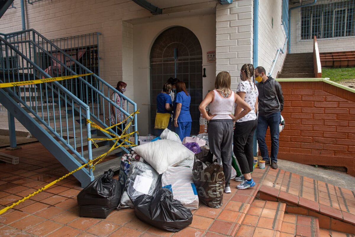 incendio en la Corporación Casa de María y el Niñ