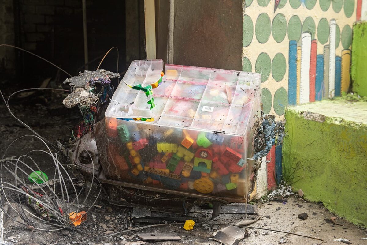 incendio en la Corporación Casa de María y el Niñ