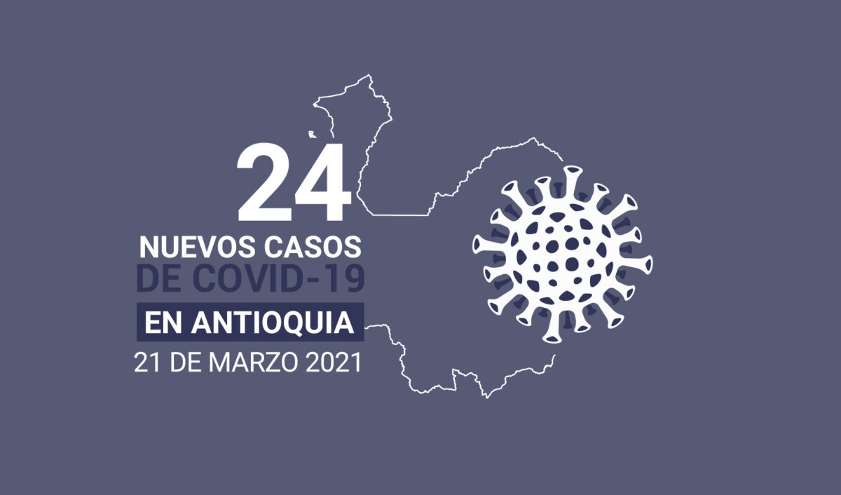 24 casos nuevos y 3 muertes por COVID-19 se registraron en Antioquia