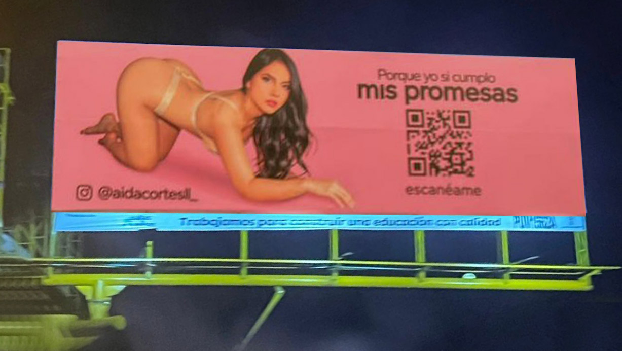 Desmontaron valla de modelo webcam en Las Palmas