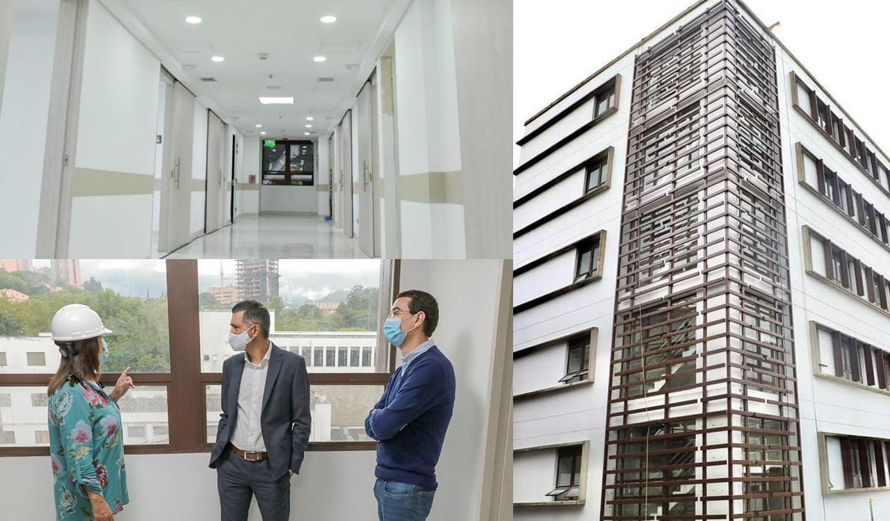 Obras de la nueva torre médica del Hospital MUA de Envigado