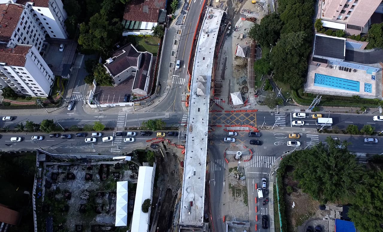 Cierres viales por ampliación de avenida 34 en El Poblado