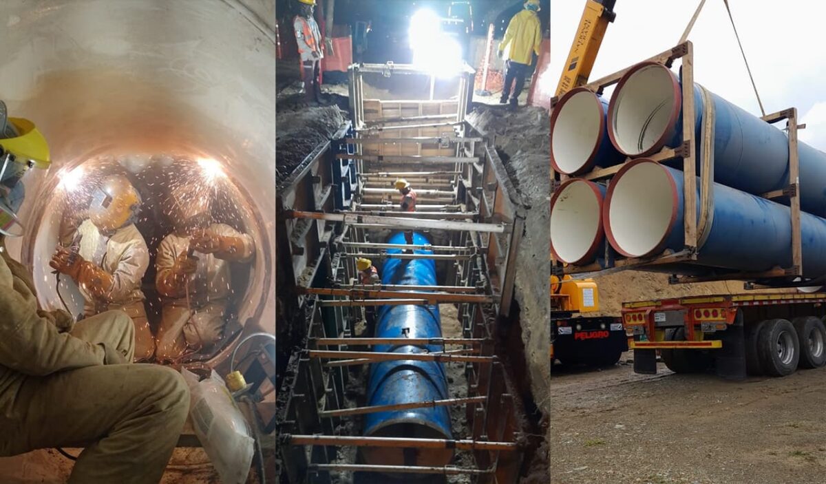 Una nueva red de acueducto incrementará la capacidad de abastecimiento de agua potable en el Valle de Aburrá