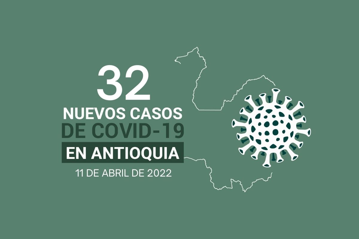 32 nuevos contagios de COVID19 tuvo Antioquia el lunes 11 de abril