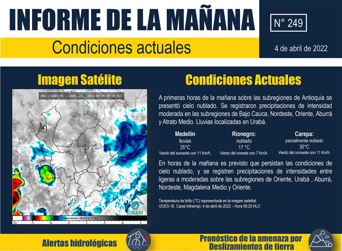 Antioquia define medidas para enfrentar la temporada de lluvias