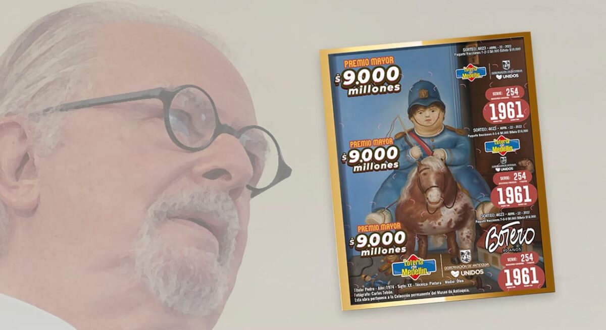 La Lotería de Medellín rinde homenaje al maestro Fernando Botero