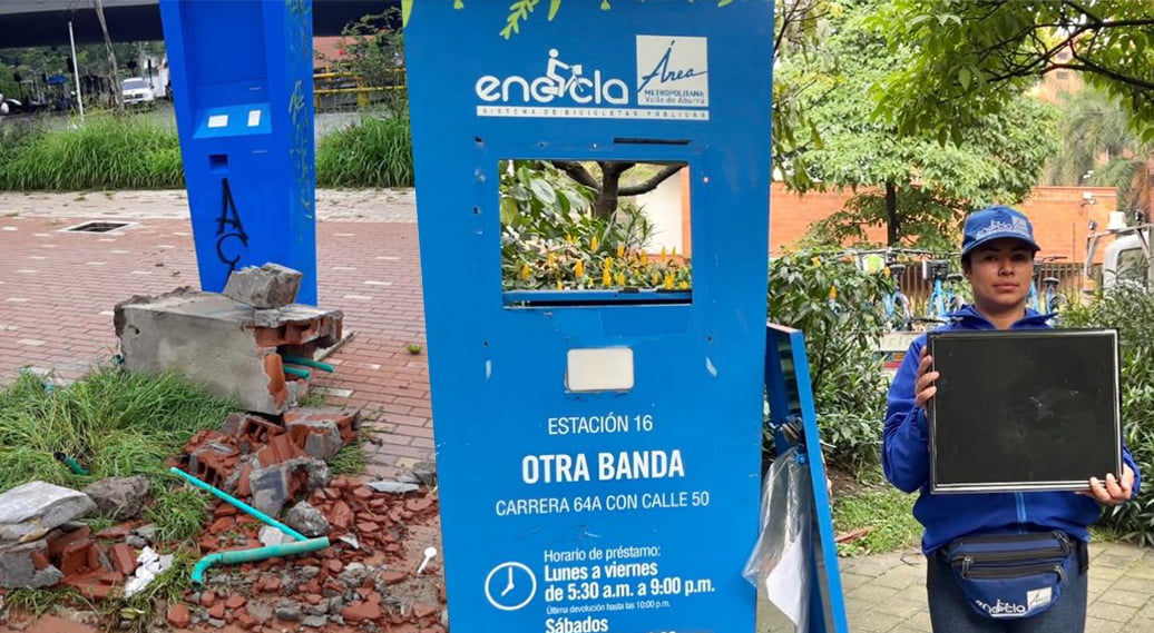 El vandalismo continúa afectando el servicio de EnCicla en el Valle de Aburrá