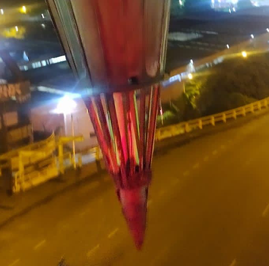 Reportan deterioro en la plomada del puente Punto Cero, en el norte de Medellín