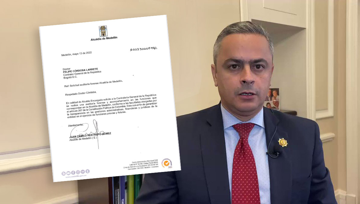 Juan Camilo Restrepo ya solicitó a la Contraloría la auditoría forense de la alcaldía de Medellín que había anunciado