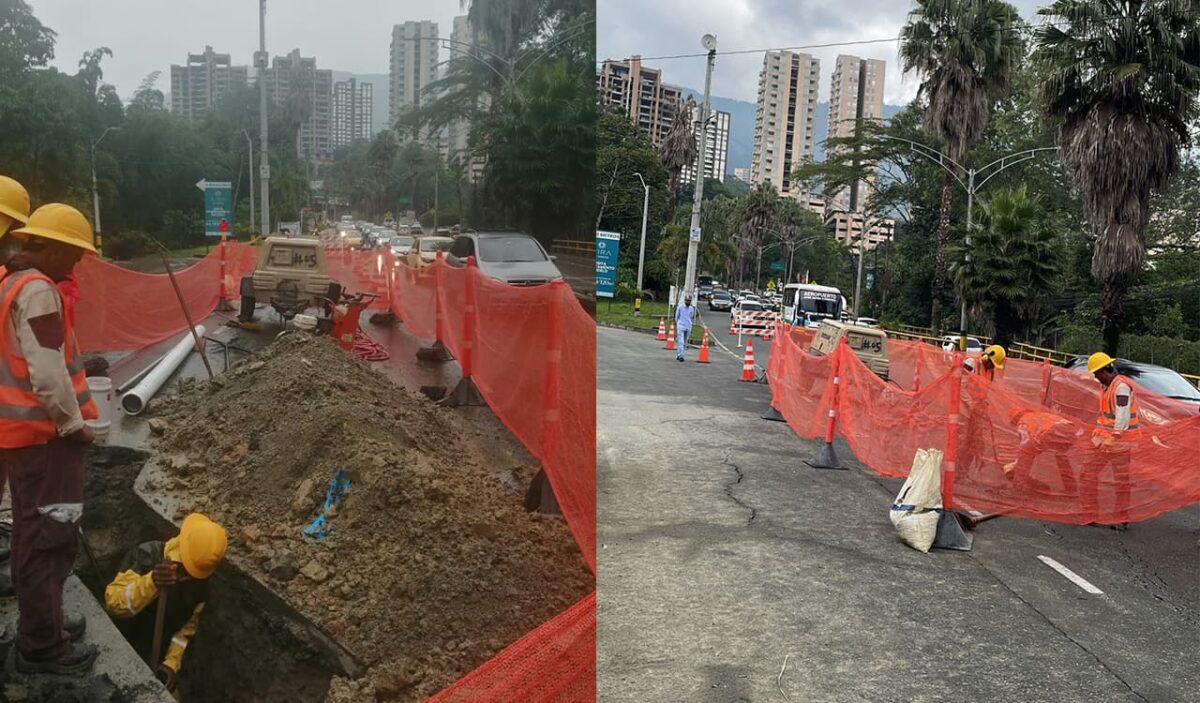 Paso a un carril por agrietamiento en la Avenida Las Palmas