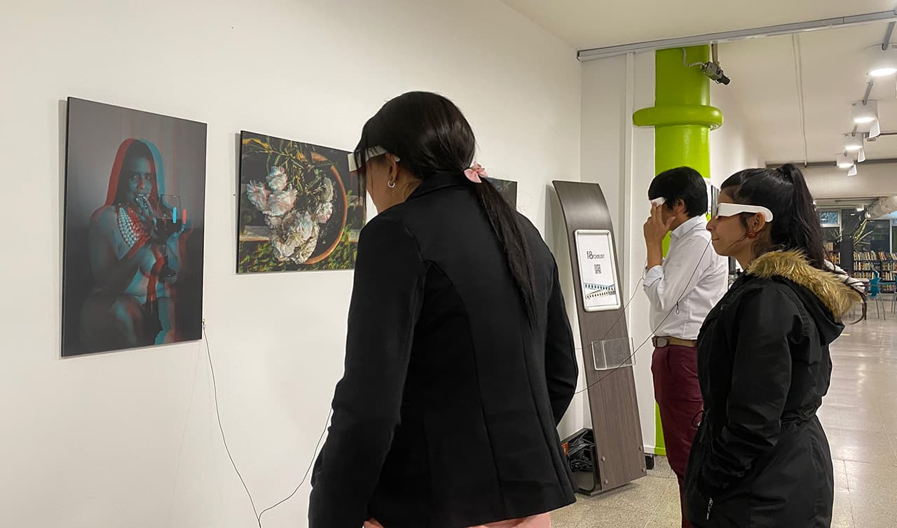 Exposición en 3D de la Biblioteca Héctor González Mejía