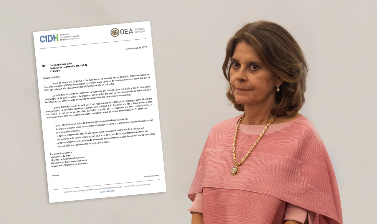 La CIDH solicitó información del caso de Daniel Quintero Calle