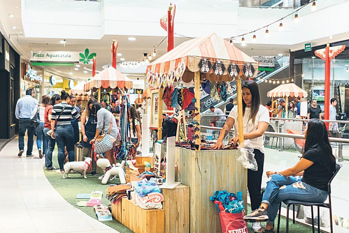 Mercado de emprendedores, en Santafé