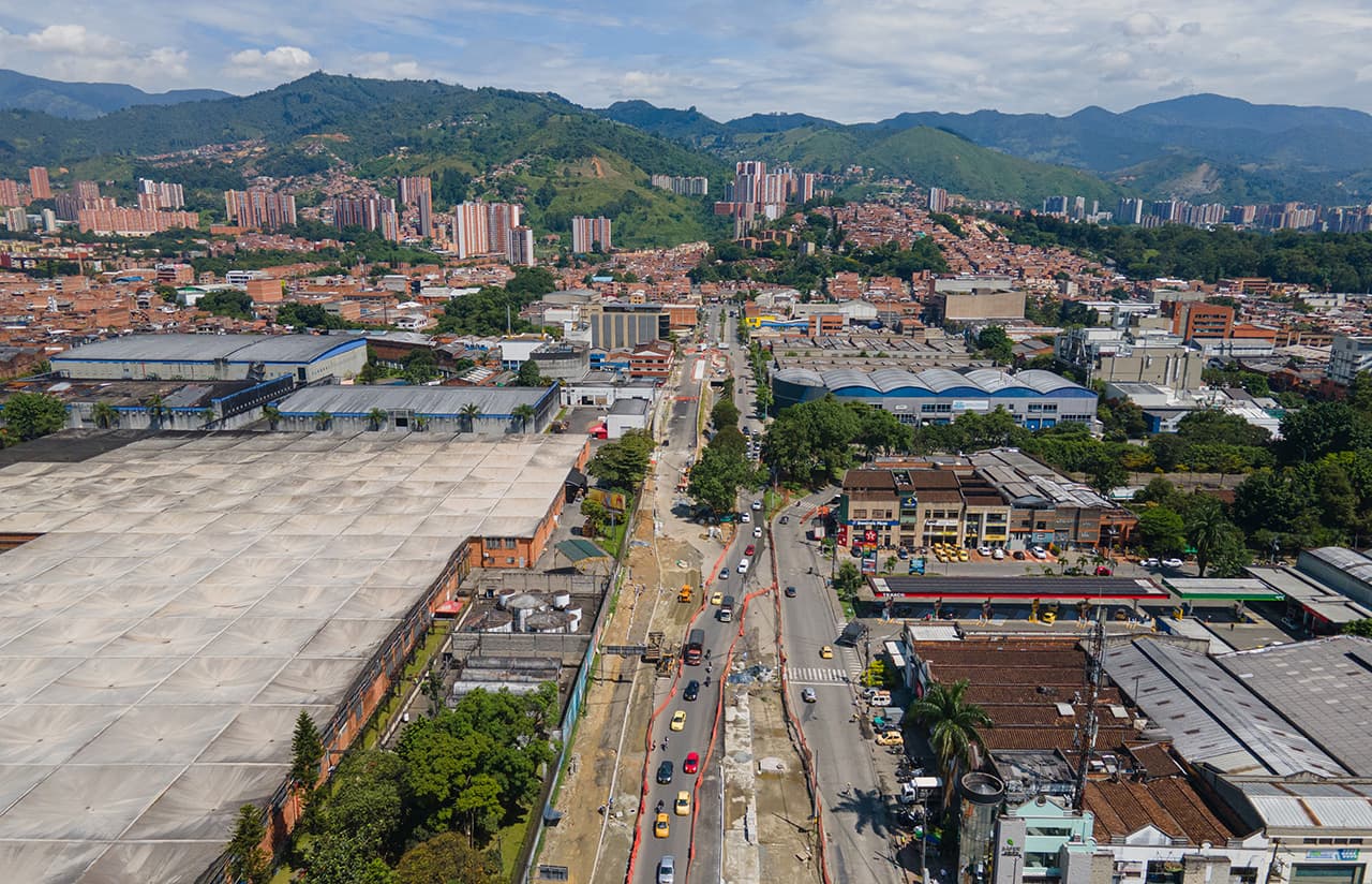 Pronto habilitarán un costado de la calle 12 sur en el nuevo corredor de Metroplús