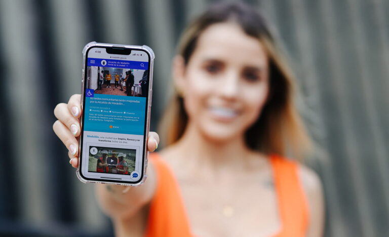 El renovado portal web de la alcaldía de Medellín