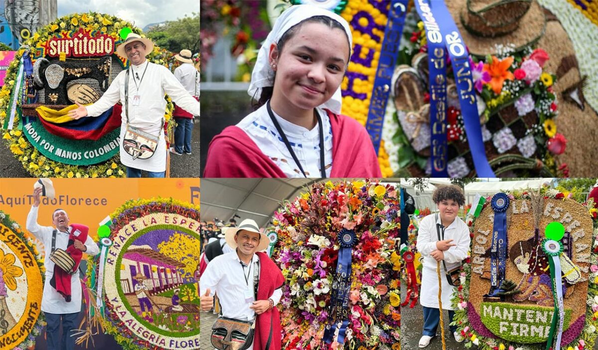 Las silletas ganadoras en el Desfile de Silleteros del 2022