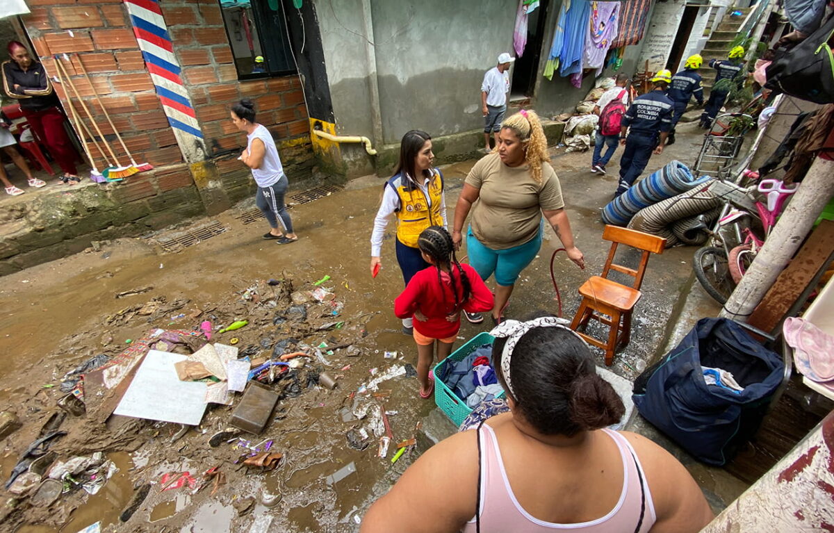 Por lluvias en Medellín de este 1 de agosto activada comisión social