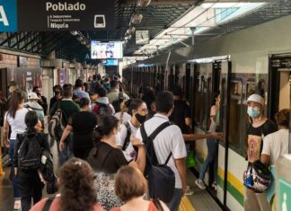 tapabocas en el sistema Metro de Medellín?