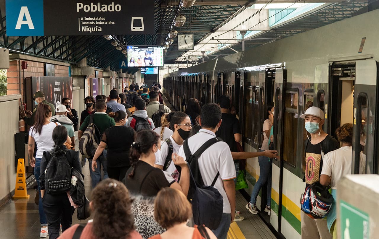 tapabocas en el sistema Metro de Medellín?