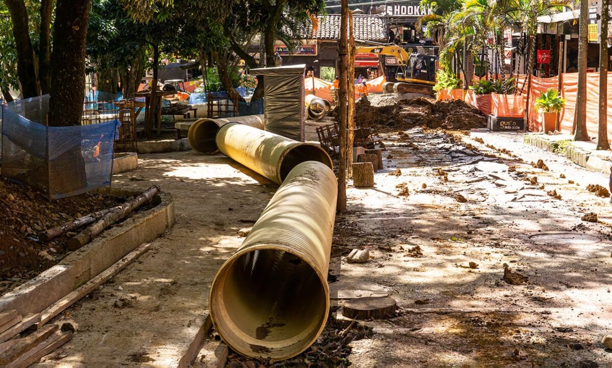 En las obras de el Parque Lleras: aumentan retrasos y amagan un incumplimiento