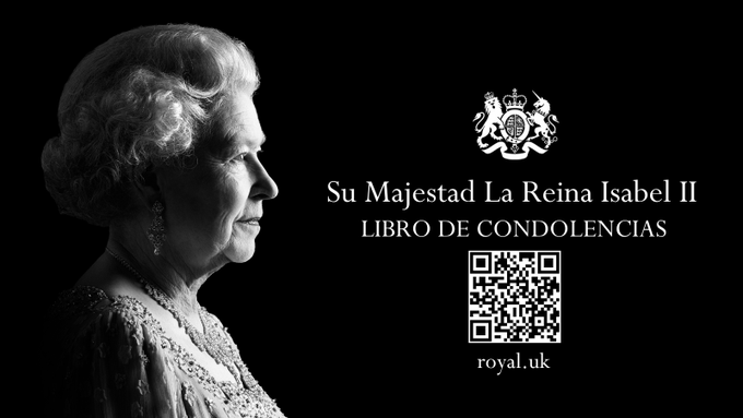 Los colombianos pueden enviar sus mensajes al libro virtual de condolencias de la reina Isabel II