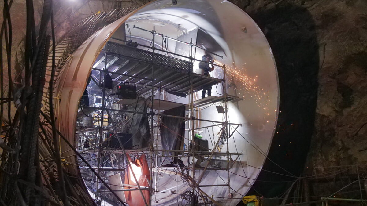 EPM terminó el blindaje metálico del túnel de conducción No.1 de Hidroituango