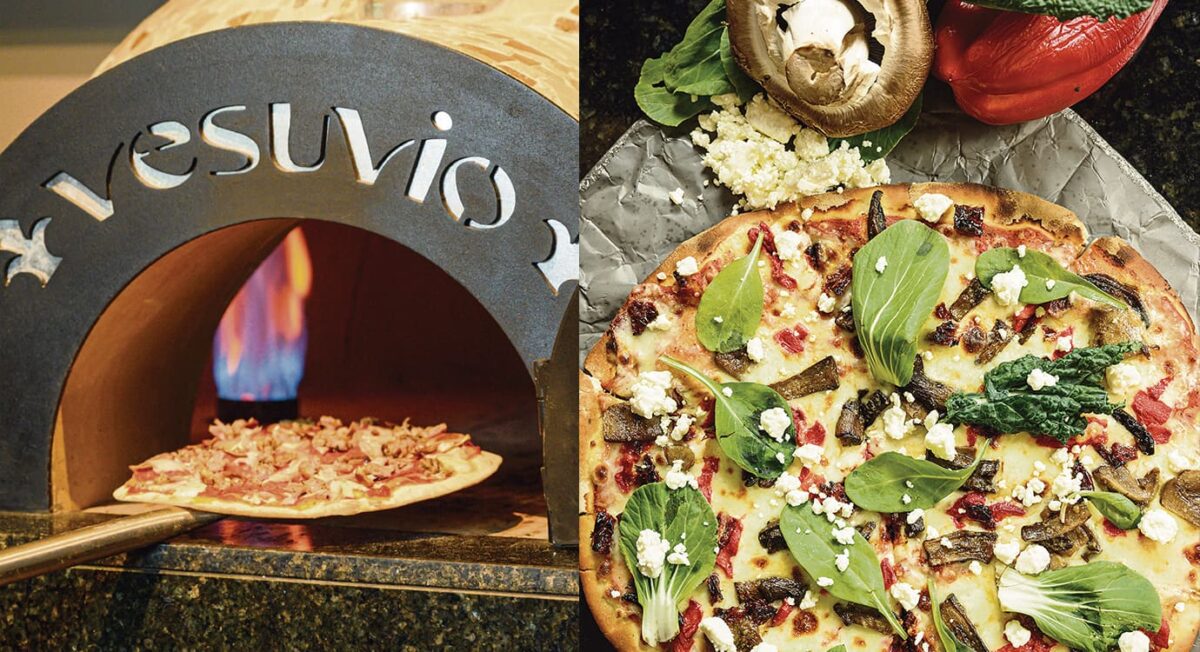 Vesuvio Pizza al horno, con recetas y combinaciones únicas