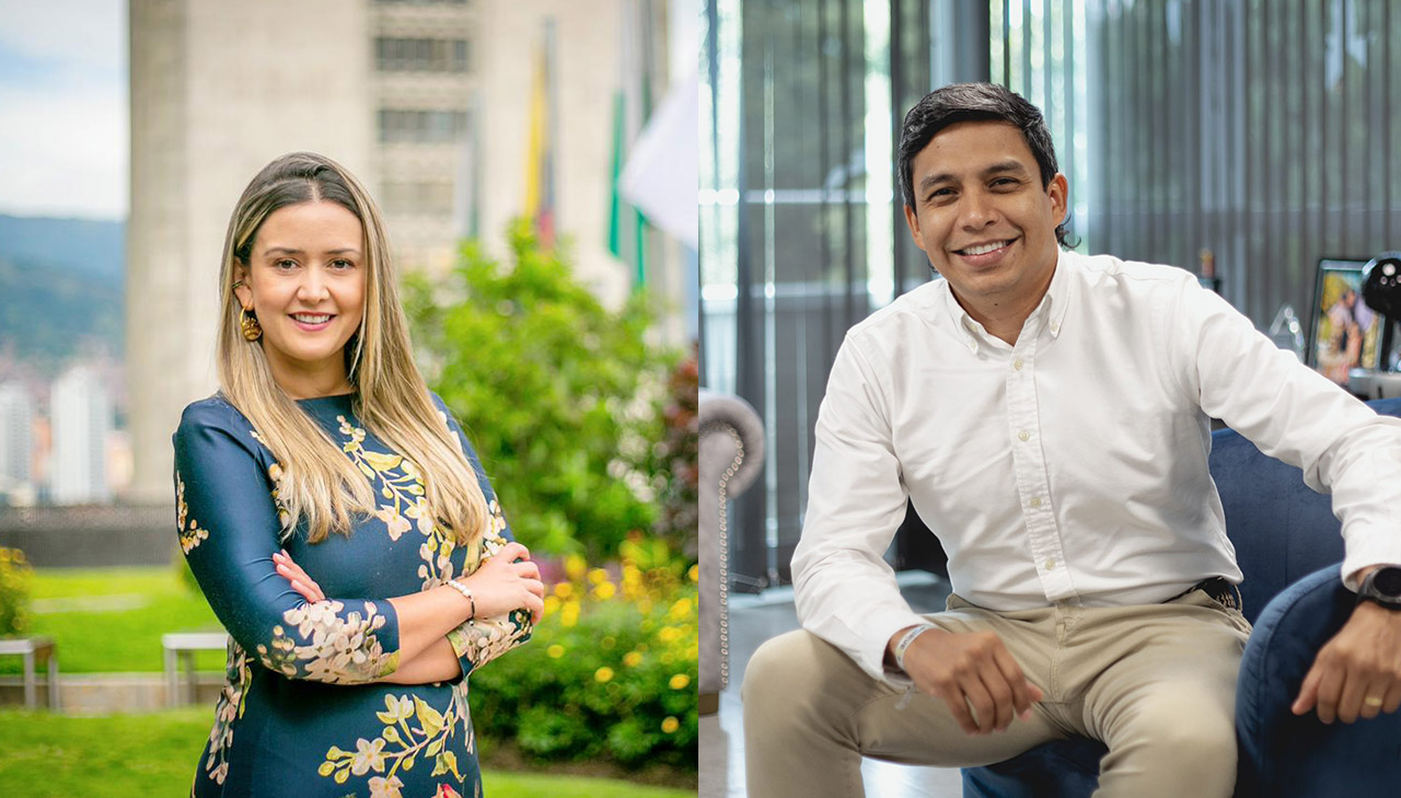 Renuncias en la alcaldía de Medellín de María Camila Villamizar y Deninson Mendoza