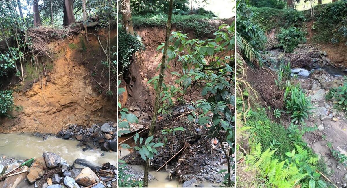Erosiones en La Aguacatala
