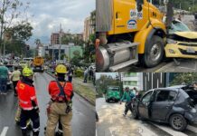 Incidente vehicular múltiple ocurrió en la avenida El Poblado