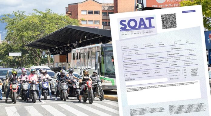 Rebaja del 50 % en el precio del SOAT en Colombia