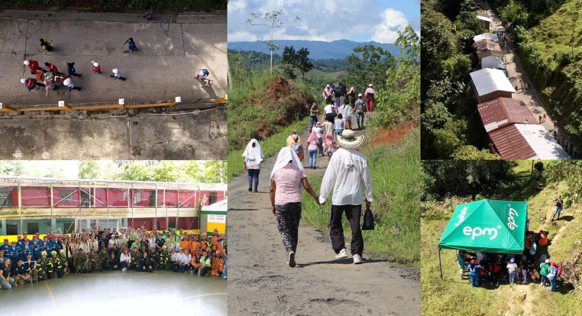 Así fue el simulacro de evacuación en Valdivia aguas abajo de Hidroituango
