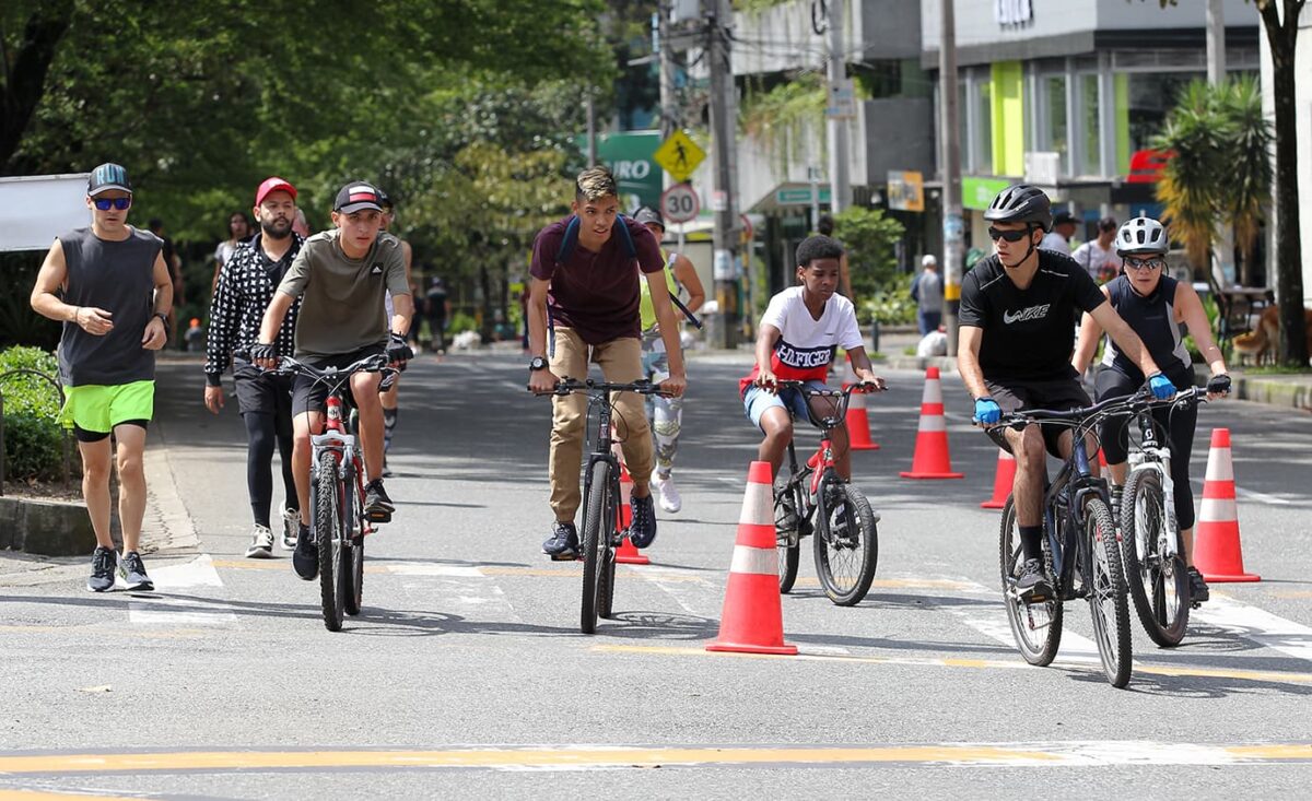 Ciclovía en Medellín este 25 de diciembre solo en el tramo de la avenida del Río