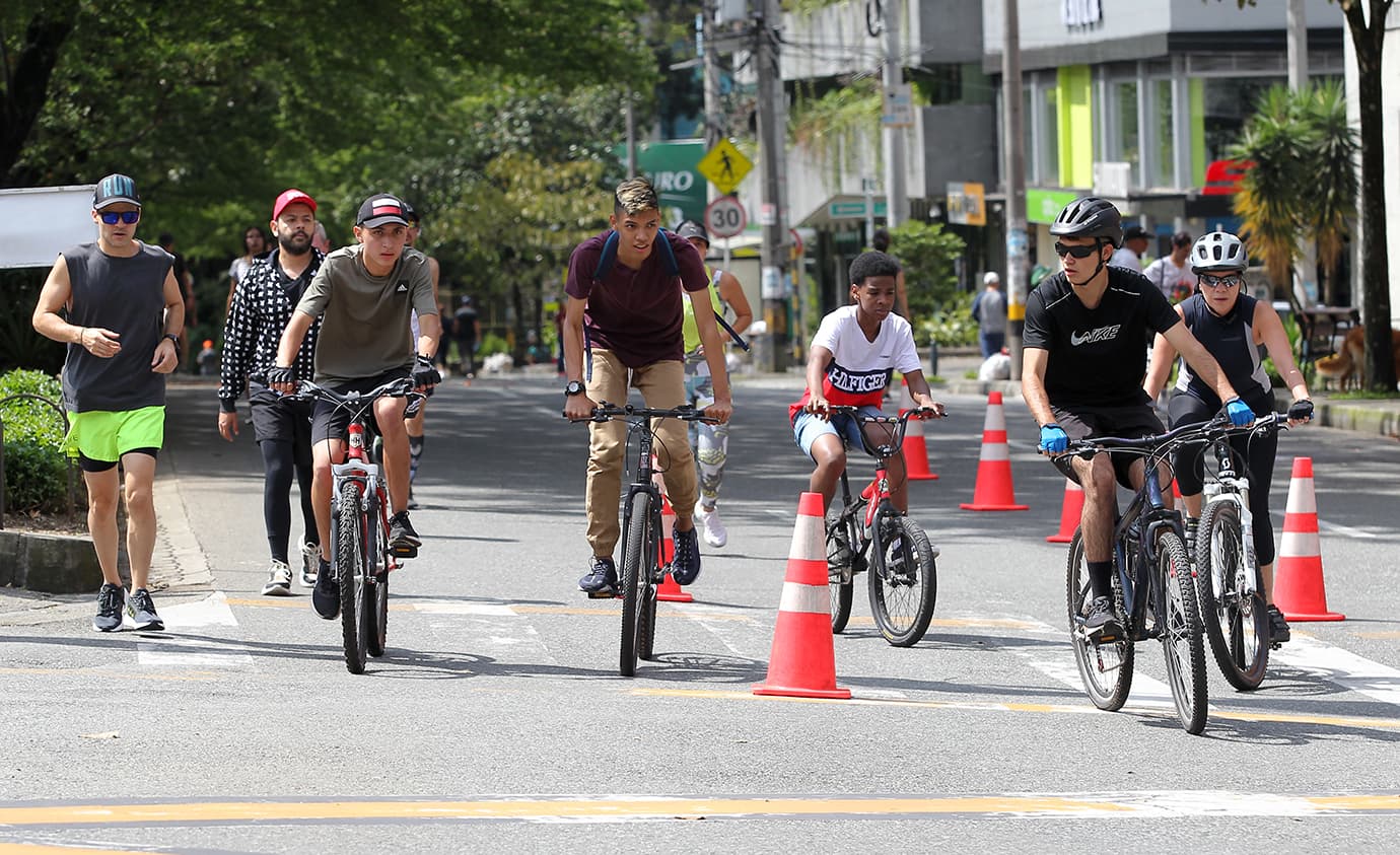 Ciclovía en Medellín este 25 de diciembre solo en el tramo de la avenida del Río